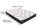 Ver imagem 2 de Colchão Casal Alpoim Light Ortopillow 17x188x138 D45 Ortobom