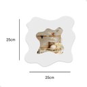 Ver imagem 3 de Espelho Infantil Cores Estimulantes Formatos Fofos Decorativo Seguro Moderno Splash Branco 25x25cm