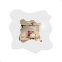 Ver imagem 2 de Espelho Infantil Cores Estimulantes Formatos Fofos Decorativo Seguro Moderno Splash Branco 25x25cm