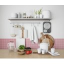 Ver imagem 1 de Papel de Parede Adesivo Azulejo Pastilha Rosa Cozinha 2,80m