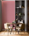 Ver imagem 2 de Papel de Parede Adesivo Azulejo Pastilha Rosa Cozinha 2,80m