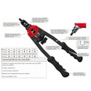 Ver imagem 7 de Rebitador Manual tipo Alavanca Lorben para Rebites com Rosca de M3 até M10