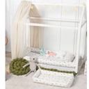 Ver imagem 3 de Kit Protetor de Mini Cama 100% Algodão Percal 200 Fios Rolinho Moderninhos 08 Peças:dinossauros