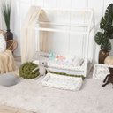 Ver imagem 1 de Kit Protetor de Mini Cama 100% Algodão Percal 200 Fios Rolinho Moderninhos 08 Peças:dinossauros