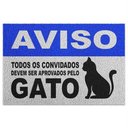 Ver imagem 1 de Tapete Capacho Aprovados Pelo Gato - 60 x 40cm