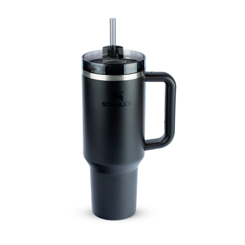 Copo com Canudo Stanley Quencher 1.18l - Black