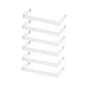 Ver imagem 1 de KIT - 6 aparador aramado em u 30x73cm Branco - Sa Gondolas