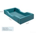 Ver imagem 4 de Cama Infantil Espumada Clara Premium Conforto Quarto da Criança Proteção Moderna Luxo Cor Verde