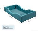 Ver imagem 4 de Cama Infantil Espumada Clara Premium Conforto Quarto da Criança Proteção Moderna Luxo Cor Verde
