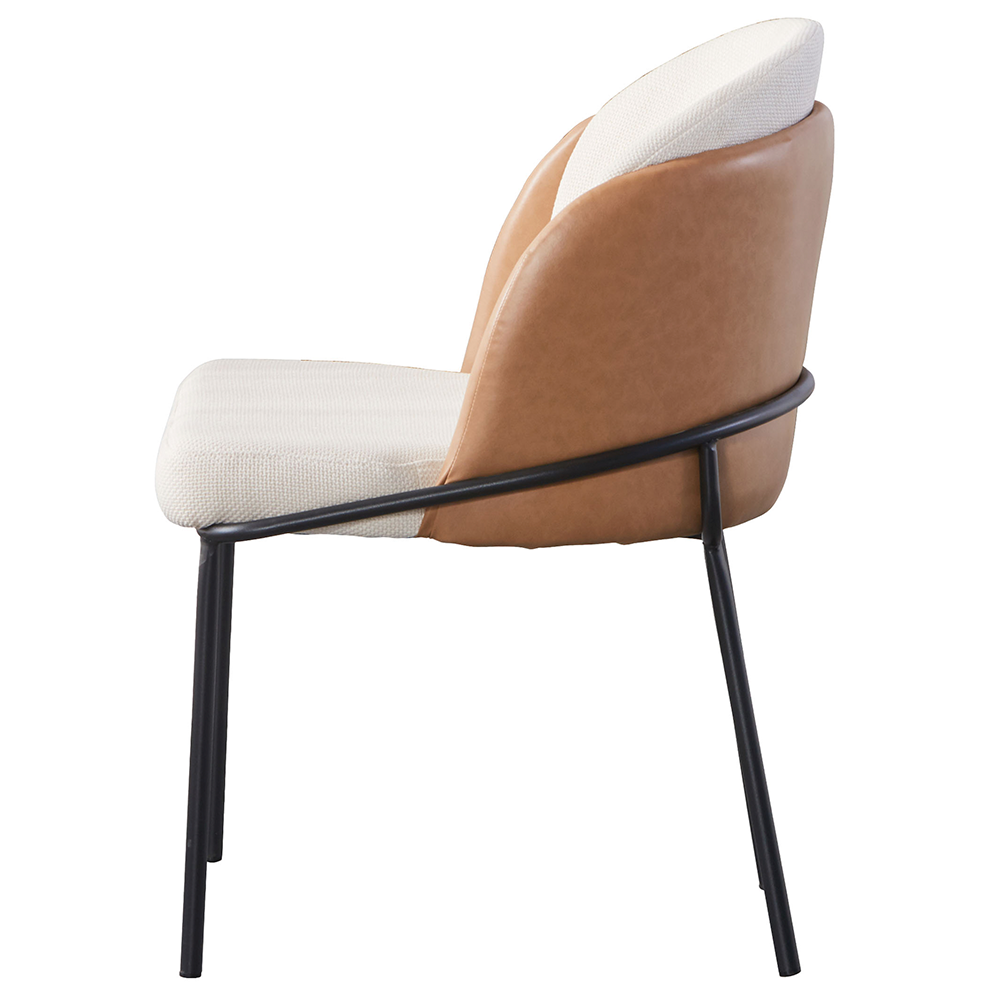 Ver imagem 3 de Cadeira de Jantar Nevada Caramelo Estofada para Sala de Jantar