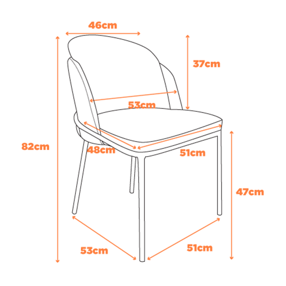 Ver imagem 6 de Cadeira de Jantar Nevada Caramelo Estofada para Sala de Jantar