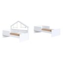 Ver imagem 2 de Cama Infantil Moldura Casinha com Colchão 0,88 x 1,88 Incluso Cor Branco