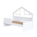 Ver mais imagens de Cama Infantil Moldura Casinha com Colchão 0,88 x 1,88 Incluso Cor Branco