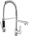 Ver imagem 1 de Torneira Cozinha Gourmet Monocomando Dupla com Spray Aço 304