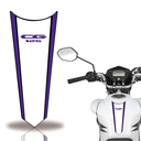Ver imagem 1 de Adesivo Faixa Gravata Tanque Moto Cg 160 125 Titan Fan Teu Adesivo 125 Azul Preta