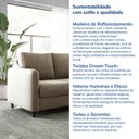 Ver imagem 7 de Sofá 3 Lugares em Veludo Orquídea CabeCasa MadeiraOriginals