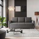 Ver imagem 2 de Sofá 3 Lugares em Veludo Orquídea CabeCasa MadeiraOriginals