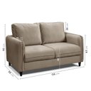 Ver imagem 3 de Sofá 2 Lugares em Veludo Orquídea CabeCasa MadeiraOriginals