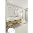 Ver imagem 4 de Porta Toalha Toalheiro de Banho Banheiro 60cm em Aço Inox Polido Brilhante Linha Larissa Stainless