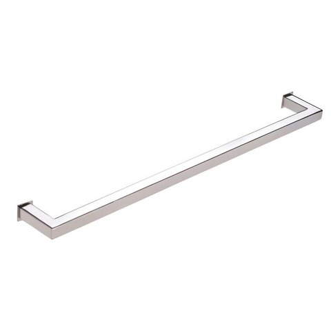 Porta Toalha Toalheiro de Banho Banheiro 60cm em Aço Inox Polido Brilhante Linha Larissa Stainless