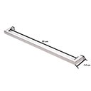Ver imagem 6 de Porta Toalha Toalheiro de Banho Banheiro 60cm em Aço Inox Polido Brilhante Linha Larissa Stainless