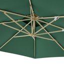 Ver imagem 3 de Ombrelone com Base 120L 3x3m Verde Sofisticado para Piscina e Hotel