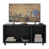 Rack para Tv até 32 Polegadas com 3 Portas e Rodízios Multimóveis Mp1065 Preto - 4