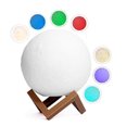 Ver imagem 2 de Luminaria 3d Lua Cheia Led 7 Cores Abajur Infantil Touch Luz