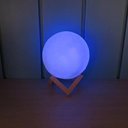 Ver imagem 1 de Luminaria 3d Lua Cheia Led 7 Cores Abajur Infantil Touch Luz