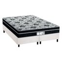 Ver imagem 1 de Cama Box Queen: Colchão Molas Probel Prolastic Born + Base CRC Courano Branco(158x198)