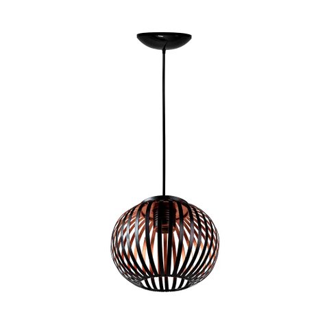 Luminária Teto Tipo Pendente Lustre 15w 65cm Mônaco Bronze