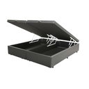 Ver imagem 1 de Cama Box Baú Casal Bipartido HomeQueen Corino Cinza 41x138x188