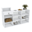 Ver imagem 1 de BALCÃO VITRINE P/ FRENTE VIDRO C/ RODÍZIO M320.B (LOJA, COMÉRCIO) MUNDI MOVEIS