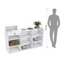 Ver imagem 7 de BALCÃO VITRINE P/ FRENTE VIDRO C/ RODÍZIO M320.B (LOJA, COMÉRCIO) MUNDI MOVEIS