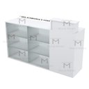 Ver imagem 3 de BALCÃO VITRINE P/ FRENTE VIDRO C/ RODÍZIO M320.B (LOJA, COMÉRCIO) MUNDI MOVEIS