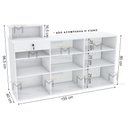 Ver imagem 2 de BALCÃO VITRINE P/ FRENTE VIDRO C/ RODÍZIO M320.B (LOJA, COMÉRCIO) MUNDI MOVEIS