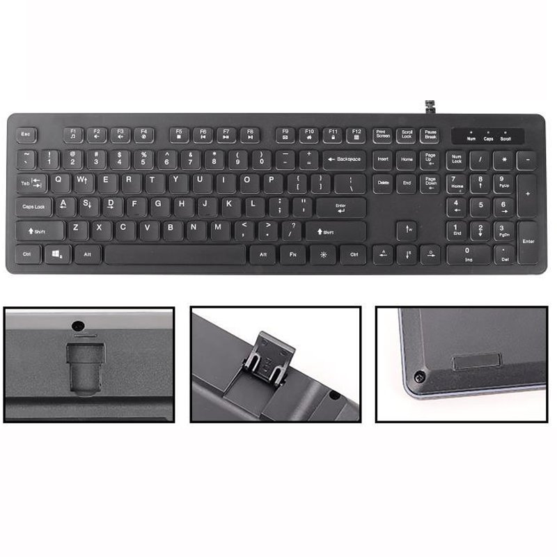 Teclado Semi Mecanico Gamer Usb Pc Computador Luminoso W560 Luuk Young - 11