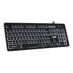 Teclado Semi Mecanico Gamer Usb Pc Computador Luminoso W560 Luuk Young