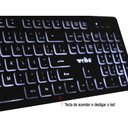 Ver imagem 4 de Teclado Semi Mecanico Gamer Usb Pc Computador Luminoso W560 Luuk Young