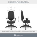 Ver imagem 6 de Cadeira para Escritório Ergonômica Giratória Operativa Presidente NR17