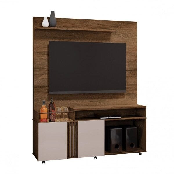 Estante Home para TV até 65 Polegadas 2 Portas 2 Nichos 1 Prateleira Love Candian JCM - 2