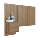 Ver imagem 2 de Cabeceira Solteiro com Mesa de Cabeceira Extensível PL1090 120x90cm Mel - Art In Móveis