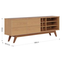 Rack Bancada Noronha 1.8 Freijó – Colibri - 3