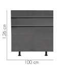Ver imagem 2 de Cabeceira Estofada Argentina 100cm Solteiro para Cama Colchão Box Quarto Suede Cinza Escuro Grafite