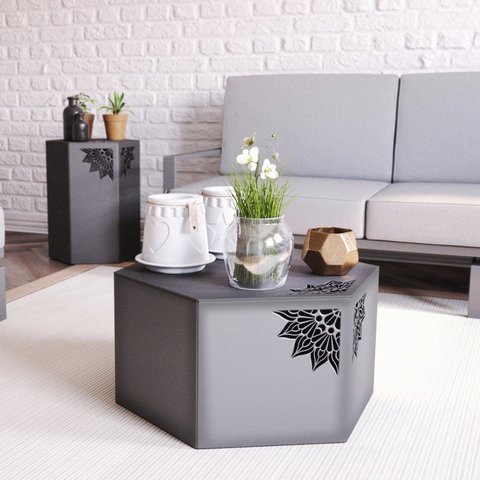 Mesa de Centro Holambra Cinza