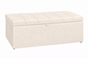 Ver imagem 2 de Recamier Calçadeira Baú Carla para Quarto Cama Casal 140 Cm Suede Porcelana do Lar Móveis e Decoraçã