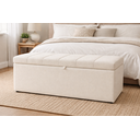 Ver imagem 1 de Recamier Calçadeira Baú Carla para Quarto Cama Casal 140 Cm Suede Porcelana do Lar Móveis e Decoraçã
