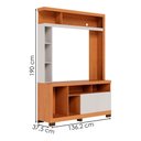 Ver imagem 3 de Estante Home Tv 50 Pol 2 Portas 137 Cm Elba Freijo Off White Matte Colibri