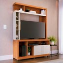 Ver imagem 2 de Estante Home Tv 50 Pol 2 Portas 137 Cm Elba Freijo Off White Matte Colibri