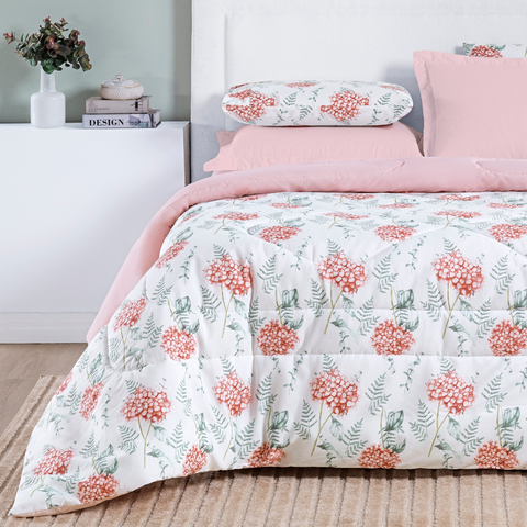 Cobertor de Casal Queen Size Grosso Selin 100%algodao Antialergico:rose